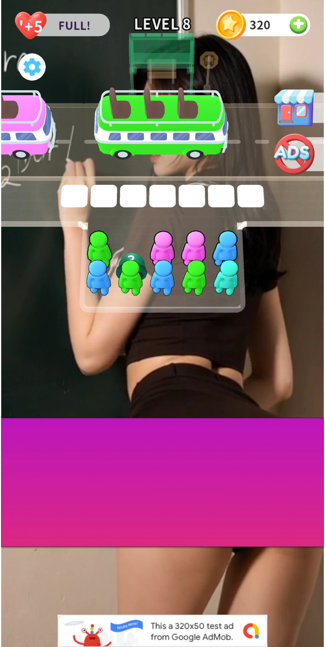 Sexy Girl Bus Stop Title game screenshot