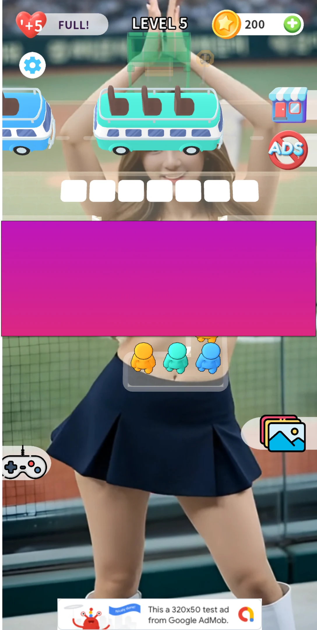 Sexy Girl Bus Stop Title game screenshot